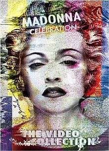 Madonna's face washed in different colors