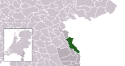 Location of Bergen, Limburg