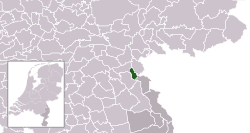 Location of Mook en Middelaar