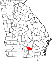 State map highlighting Atkinson County