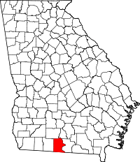 State map highlighting Brooks County