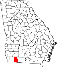 State map highlighting Grady County