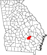 State map highlighting Jeff Davis County