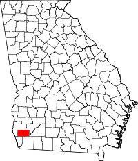 State map highlighting Miller County