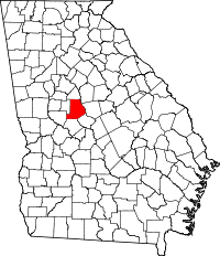 State map highlighting Monroe County