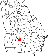 State map highlighting Turner County