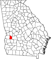 State map highlighting Webster County