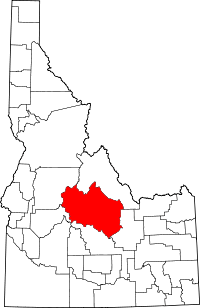 State map highlighting Custer County