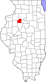 State map highlighting Stark County