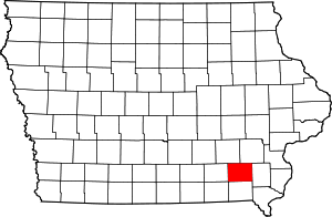 State map highlighting Jefferson County