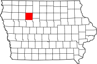 State map highlighting Pocahontas County