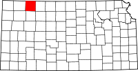 Map of Kansas highlighting Decatur County