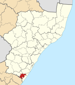 Location in KwaZulu-Natal