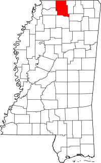 State map highlighting Marshall County