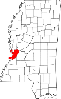 State map highlighting Warren County