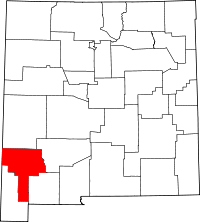 State map highlighting Grant County