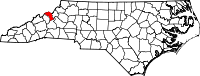 State map highlighting Mitchell County