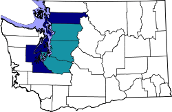 Map of Seattle metropolitan area