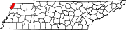 State map highlighting Lake County