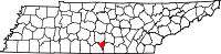 State map highlighting Moore County