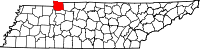 State map highlighting Stewart County