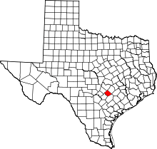 State map highlighting Caldwell County