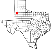 State map highlighting Hockley County