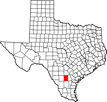 State map highlighting McMullen County