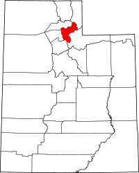 State map highlighting Morgan County