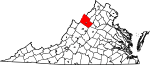 State map highlighting Rockingham County