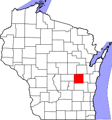 State map highlighting Winnebago County