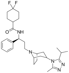 Structural formula of maraviroc