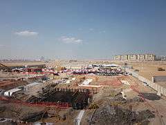 Masdar city under construction 2012.jpg