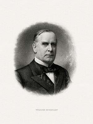 BEP engraved portrait of McKinley as President