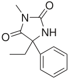 Structural formula of mephenytoin