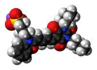 Space-filling model of the merocyanine I molecule