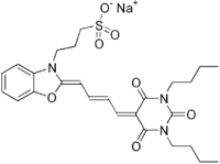 Skeletal formula of merocyanine I