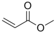 Skeletal formula of methyl Acrylate