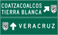 Mexico road sign 145D-150D.svg