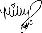 Miley Ray Cyrus' signature