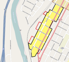 Map of district boundaries.