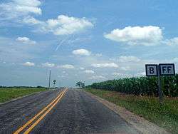 Routes B and FF in Nodaway County.