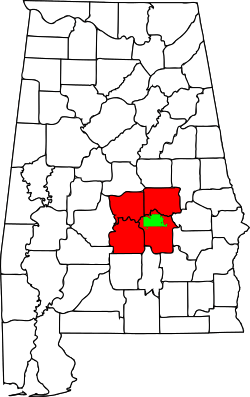 Map of Montgomery Metropolitan Area