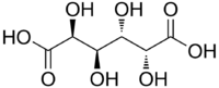 Structural formula of mucic acid