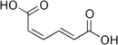  Skeletal formula of cis,trans-muconic acid
