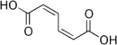  Skeletal formula of cis,cis-muconic acid