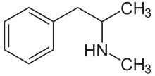 An image of the methamphetamine compound