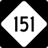 NC Highway 151 marker