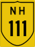 National Highway 111 marker