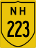 National Highway 223 marker